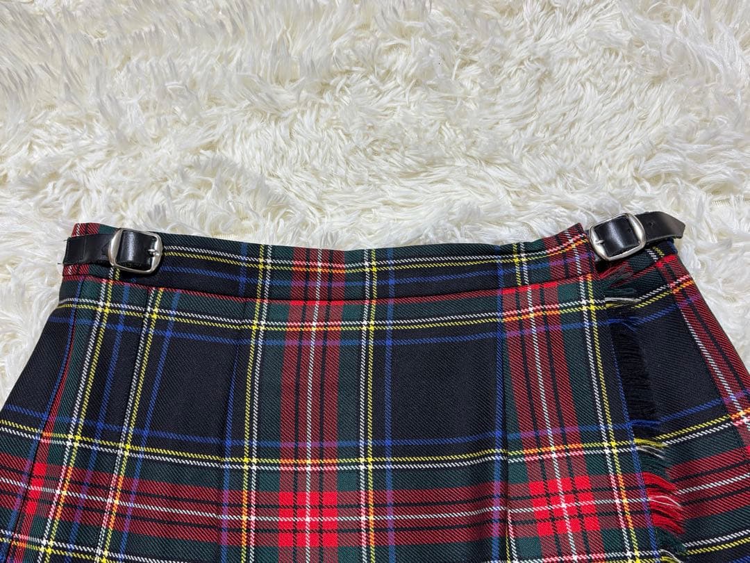 【美品】O’NEIL OF DUBLIN 赤 チェックスカート US8