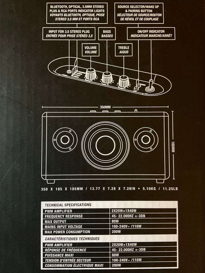 ア*ー様 Marshall STANMORE Bluetooth speaker