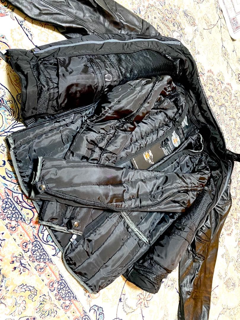 新品未使用Harley-Davidson豪華冬用インナー付きレザージャケット！