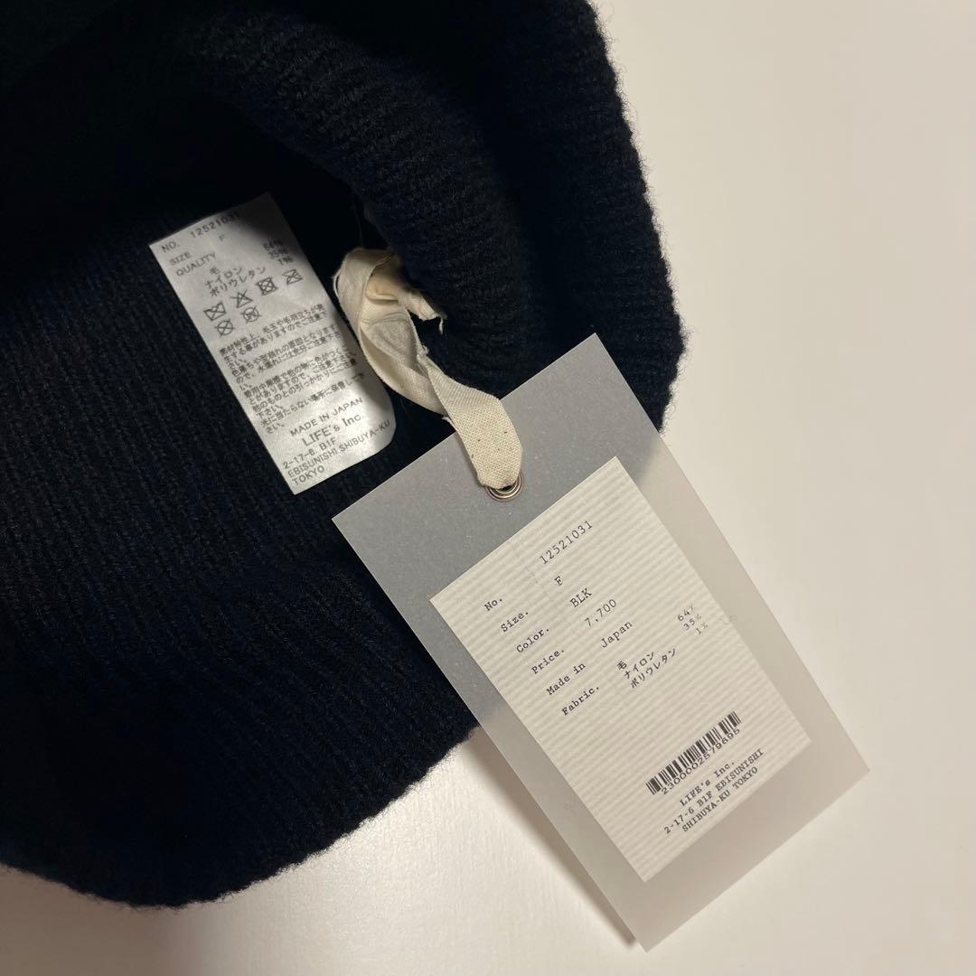 Soft Knit Beanie TODAYFUL ブラック