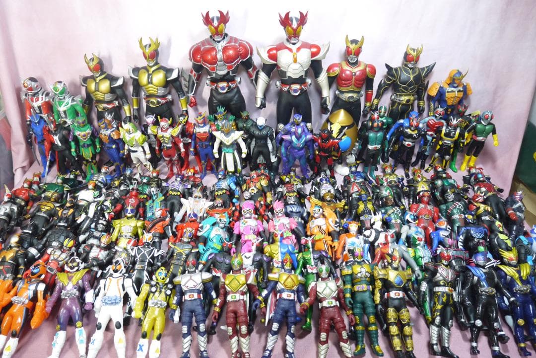 ライダーヒーローシリーズ　ビッグサイズソフビフィギュア　136体セット