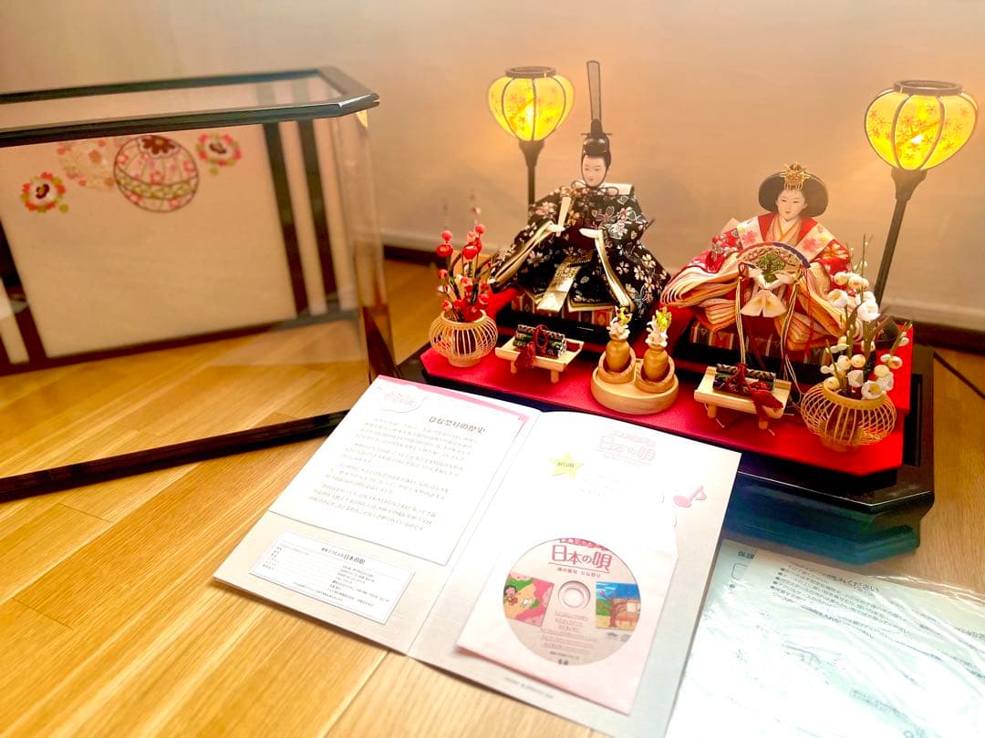 u.h 様　雛人形 二人 親王飾りアクリルケース ひな祭り ひな人形