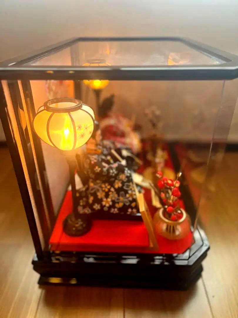 u.h 様　雛人形 二人 親王飾りアクリルケース ひな祭り ひな人形