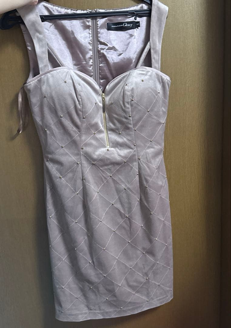 k*7様 Glossy ローブドフルールグロッシー スタッズ×キルティングキャミ