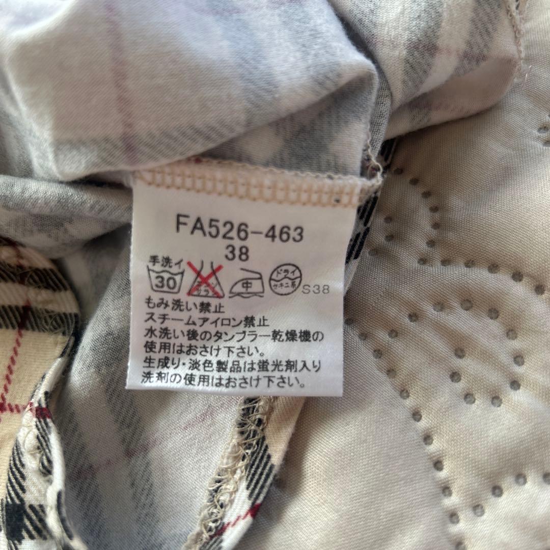 バーバリーブルーレーベル　チェック柄タンクトップ 38