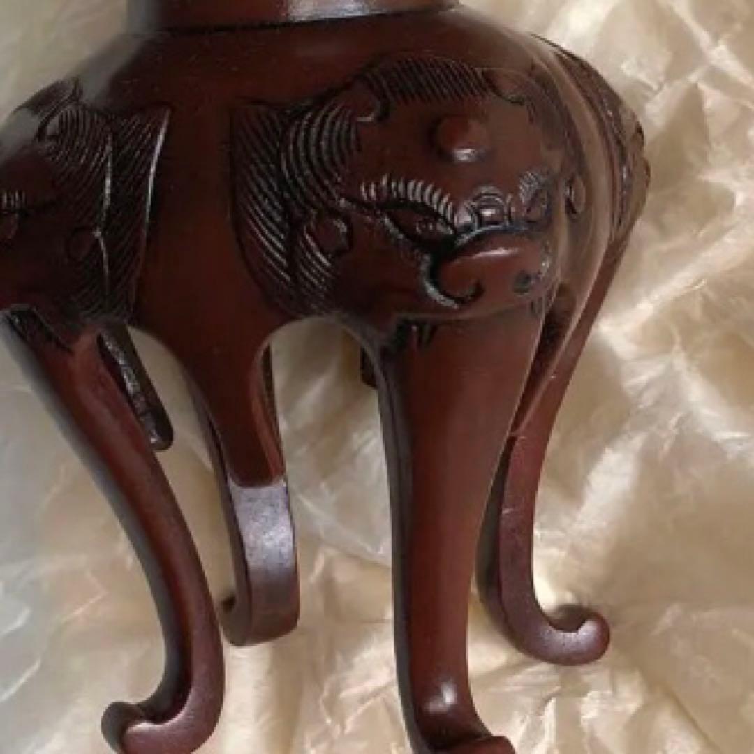 蠟型鋳銅　燭台　銀雅堂　木箱入