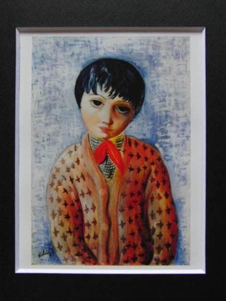 モイズ・キスリング、「Jeune Femme au Gilet orange」