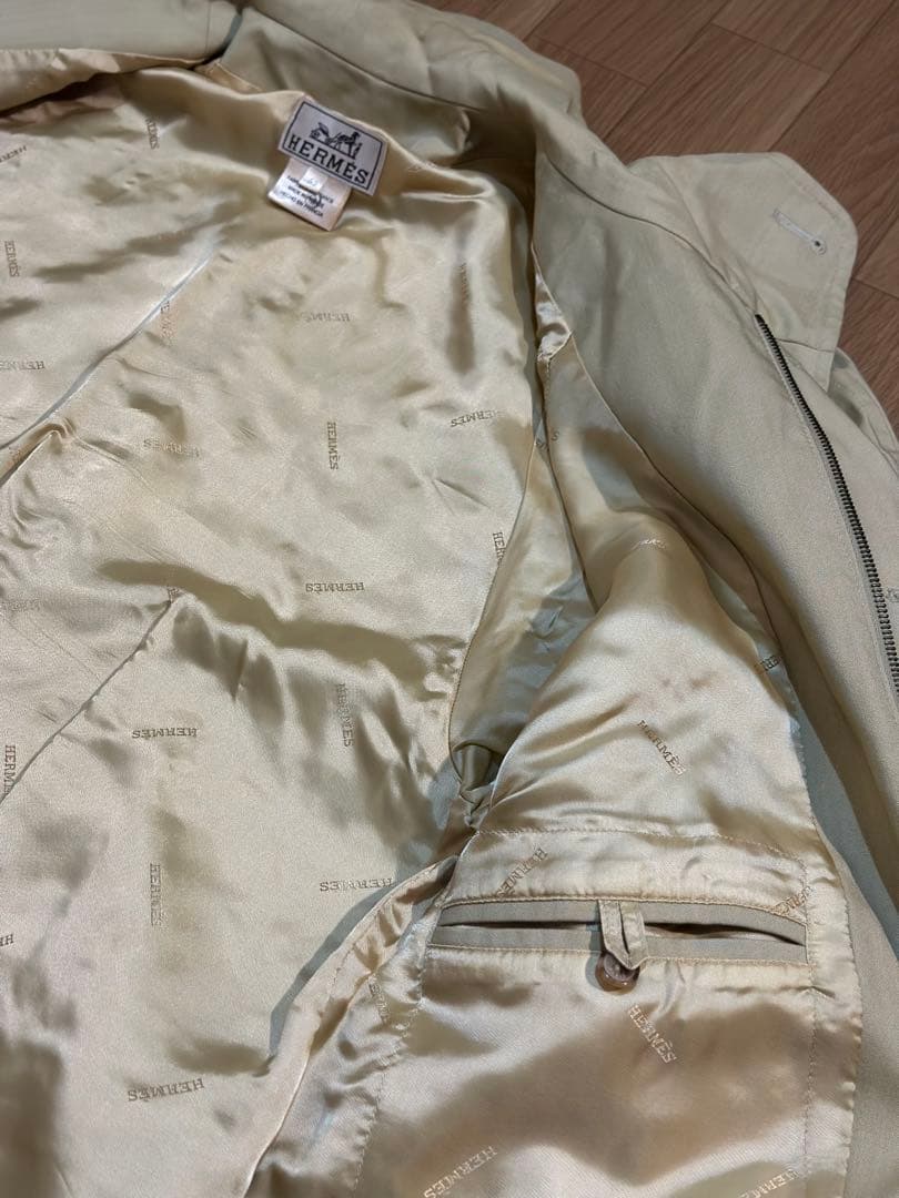 HERMES ベージュ　ジャケット