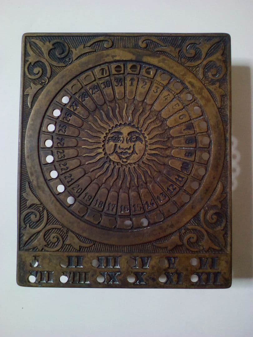 【最終値下げ】 アンティーク イタリア製 万年カレンダー