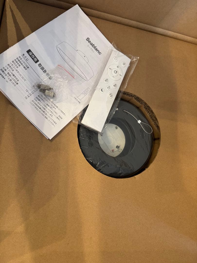 LOWYA Seablanc ブラック シーリングライト アッパーライト付き