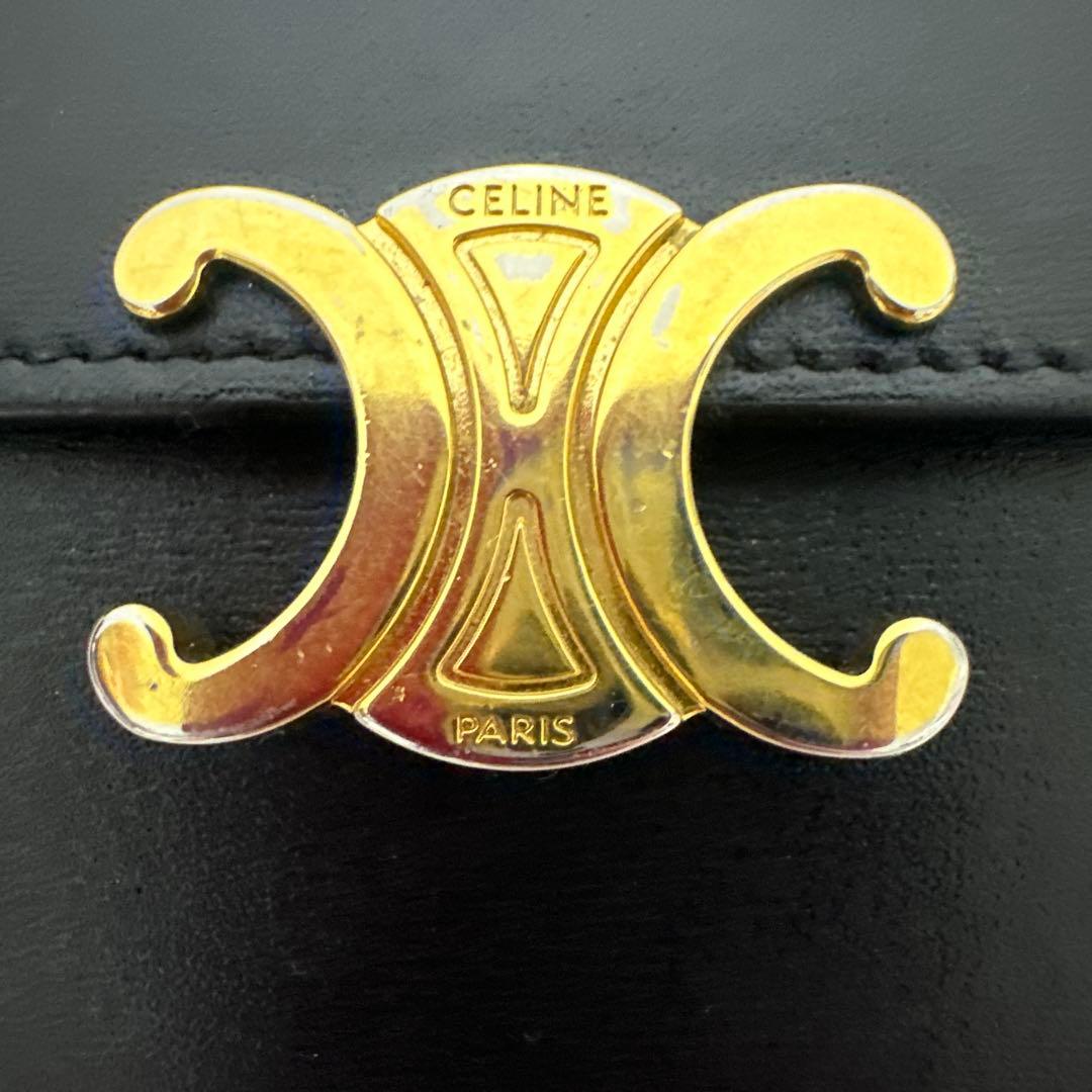 CELINE 黒 三つ折り財布