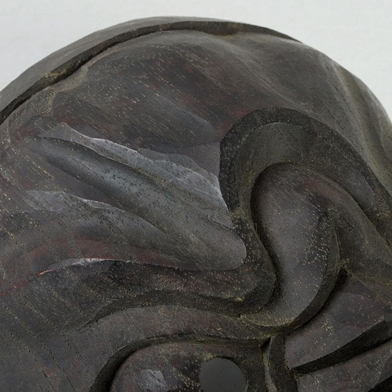 時代木彫面　能面　烏天狗　獣面　神楽面　M　9597