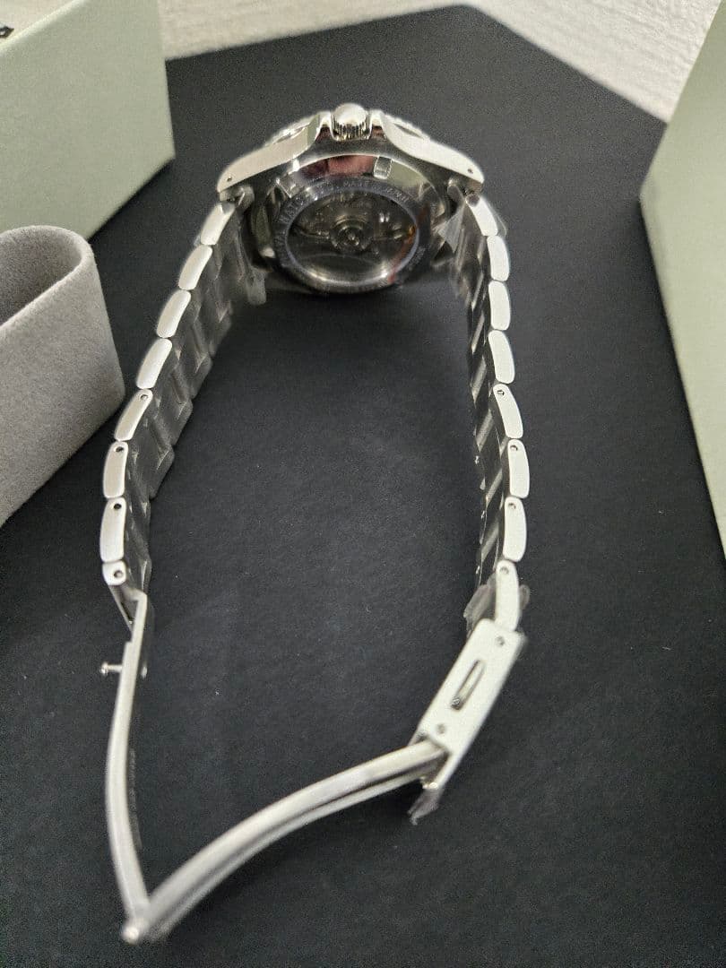 n*a様 ナバルウォッチローワーケース自動巻きGMT5気圧防水アクリル風防新品未