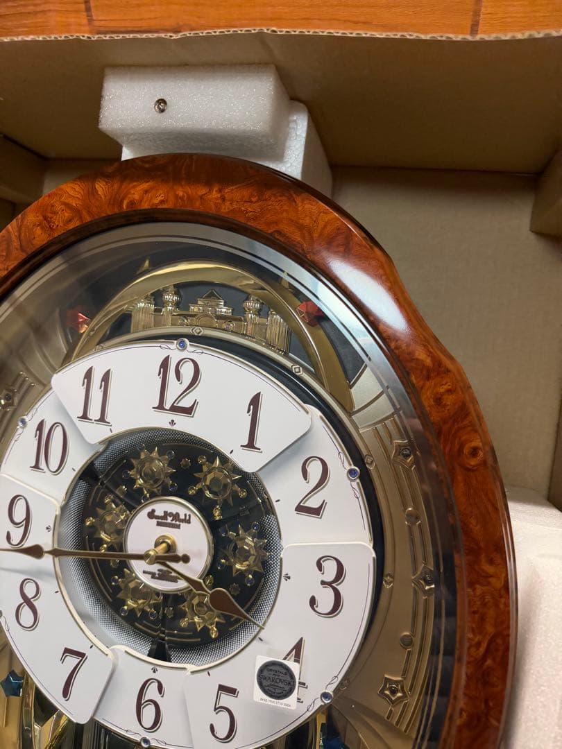 RHYTHM からくり時計 スモールワールドブルームDX 4MN499RH