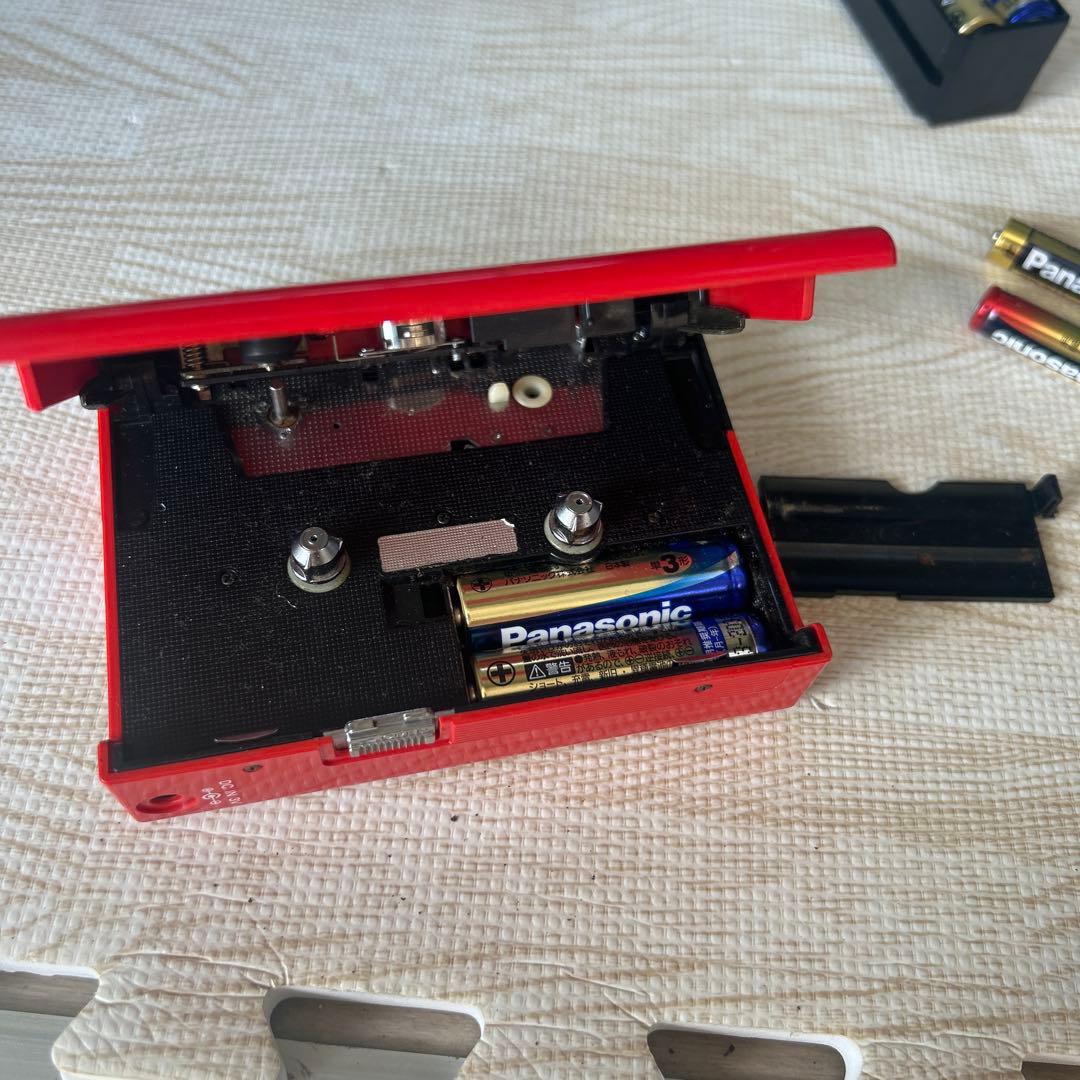 SONY WALKMAN II WM-2 カセットプレーヤー レッド ジャンク