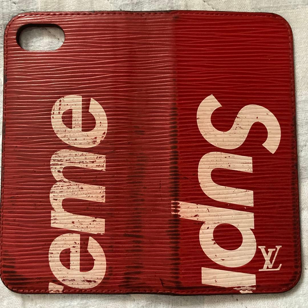 ルイヴィトン supreme シュプリーム iPhoneケース 手帳型
