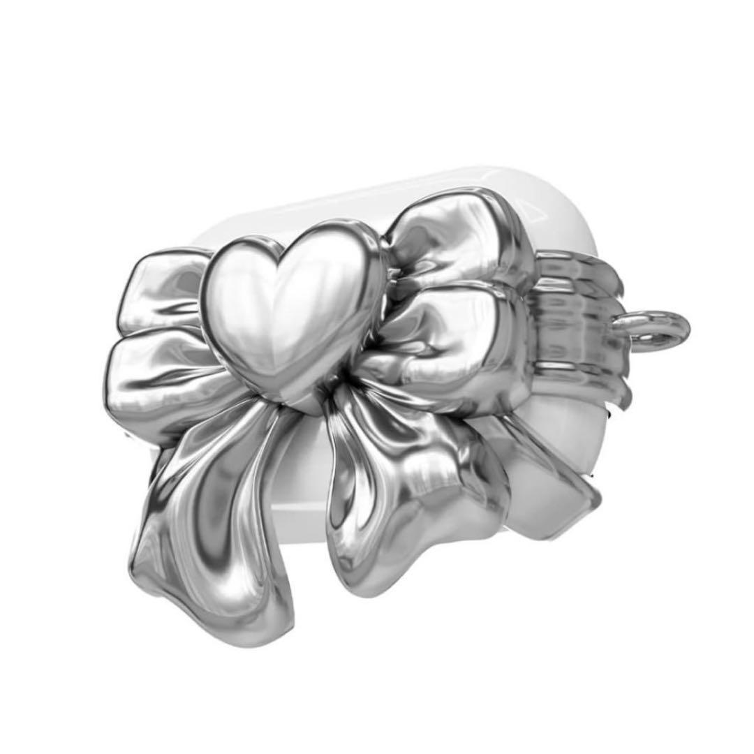 ♡ andaash Airpods BOW 01 SILVER アンダッシュ
