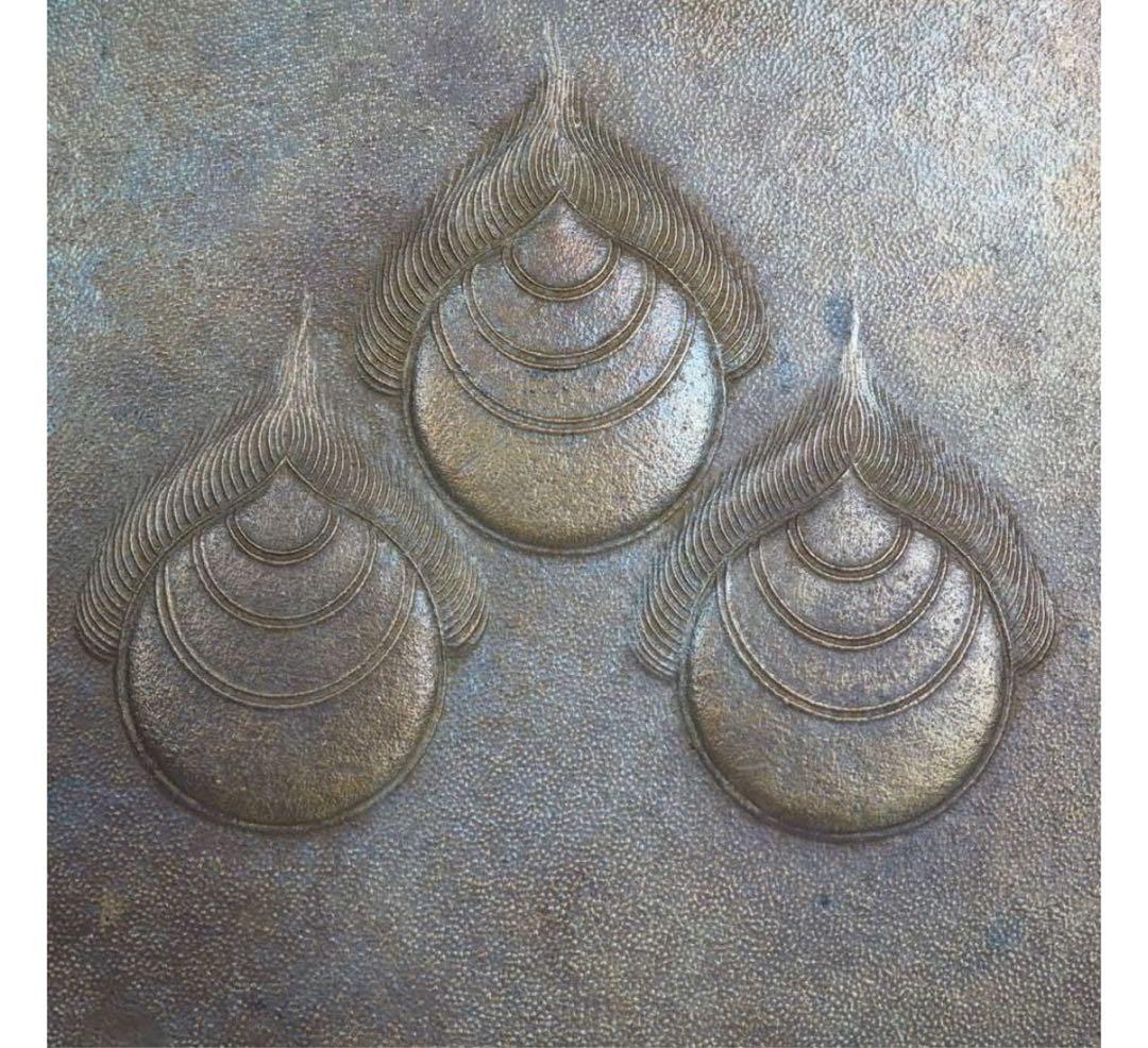 送料無料　極希少　江戸時代掛け銅鏡『和田伊賀守藤原安次』銘　コレクター放出品