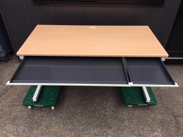 PLUS/プラス　OAデスク　平机　引出し　SP-T147 WM　W1400