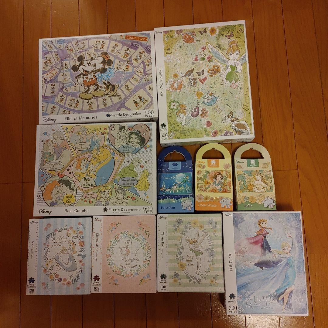 ディズニーパズル10点セット　デコレーションパズル