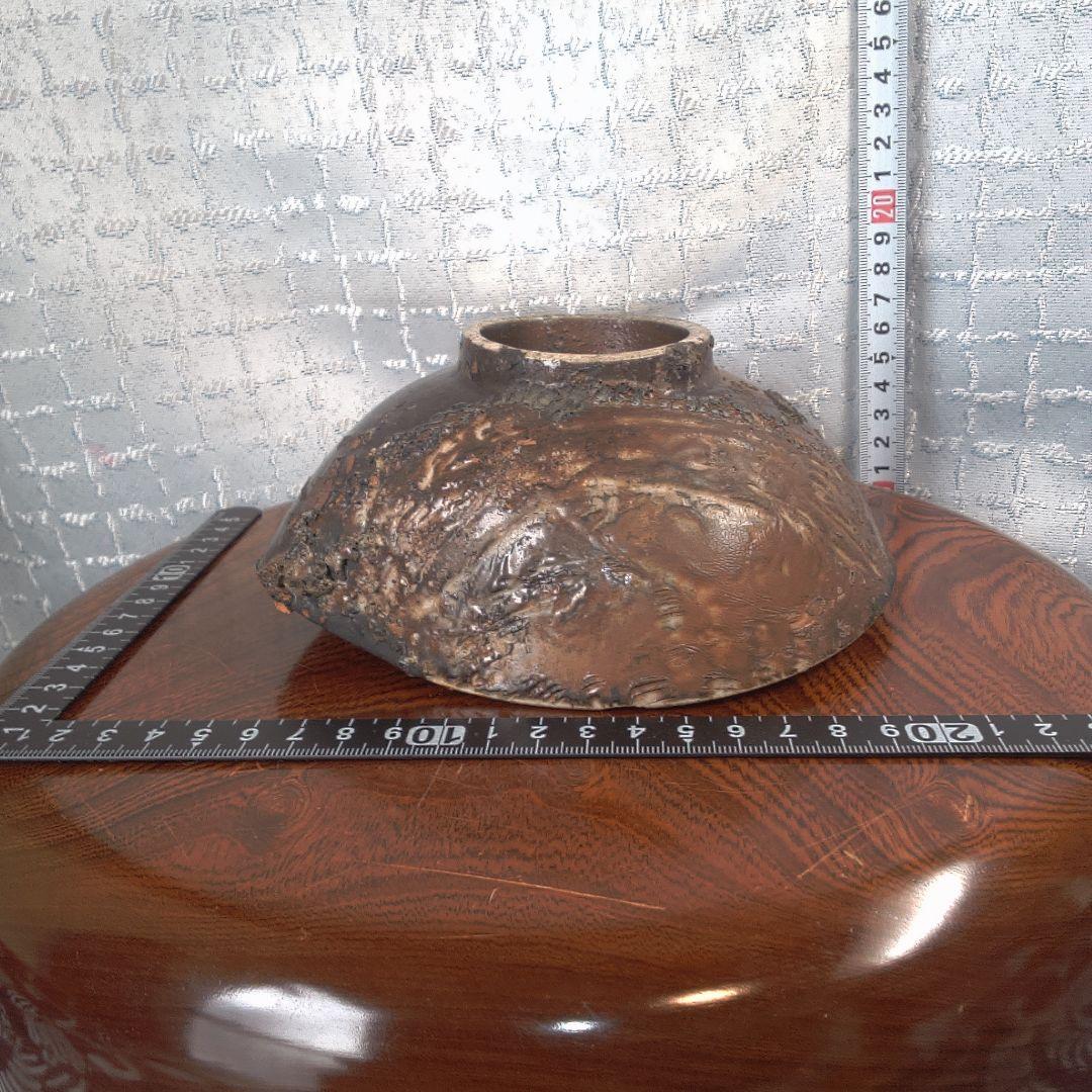 骨董４ 波形デザインの茶碗 発掘？