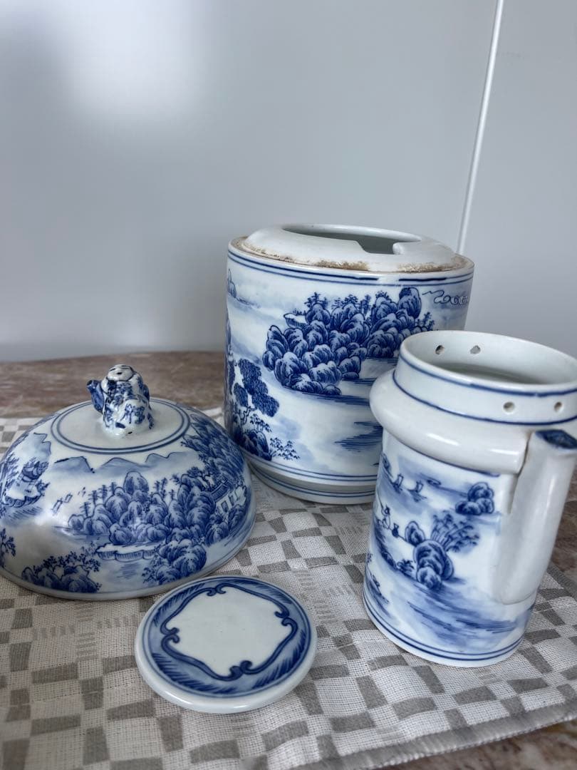 陶器 酒器　中国大清乾隆年製在銘