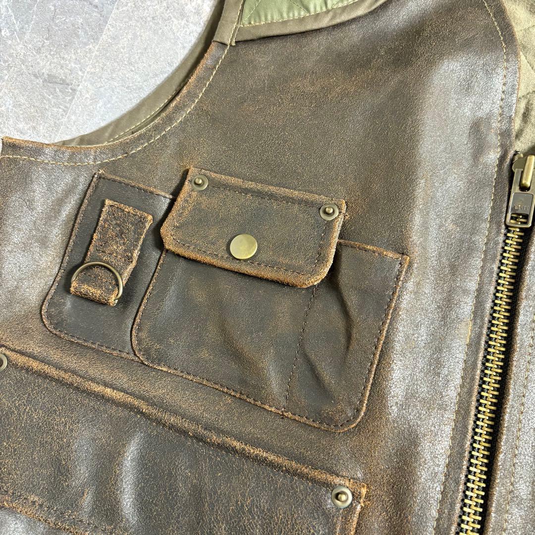 special OLD GAP〈レザーキルティングベスト 90s M 本革〉