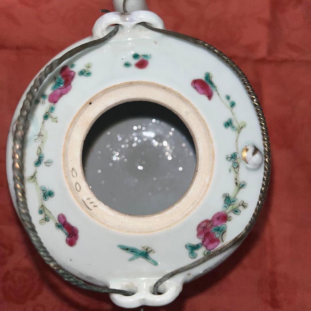 中国茶器　前茶道具　急須　水注　アンティーク粉彩　お値下げしました