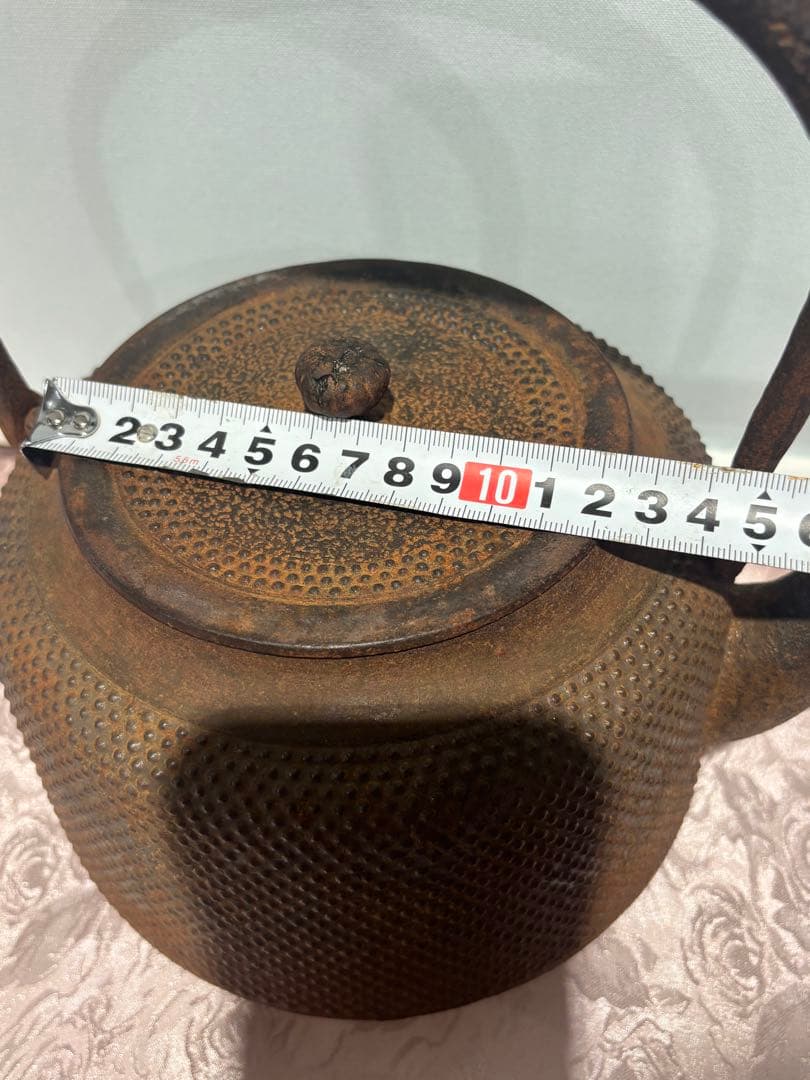 茶道具/鉄瓶/煎茶道具/茶器/鉄製/古董品/鉄瓶/工芸品（724)