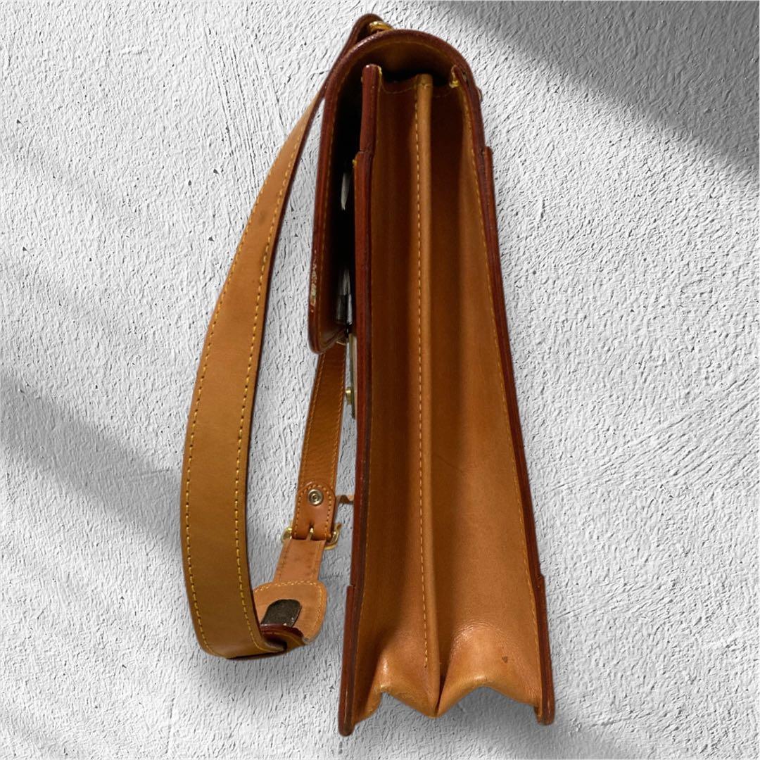 FIVE WOODS ブリーフケース 本革 レザー 林五 真ちゅう鍵付き