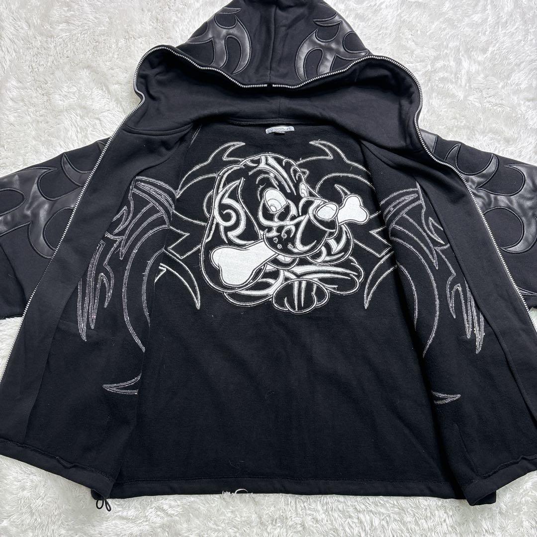 新品タグ付き✨GALFY✨ガルフィー 部族系ダブダブパーカー中型犬 Ｌサイズ