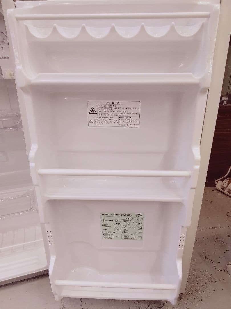 アクア ノンフロン直冷式冷蔵庫 AQR-8G(S) 2020年製