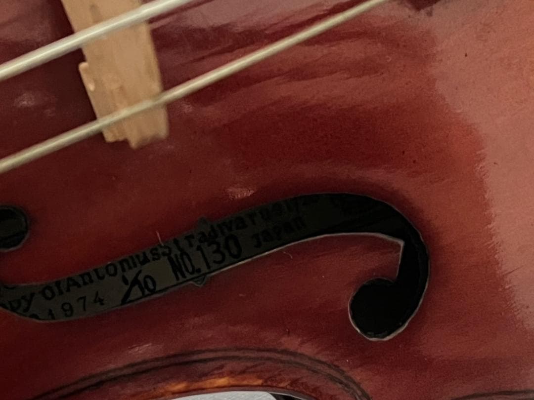 ■KISOSUZUKI バイオリン 1974年 1/10 NO.130 木曽鈴木