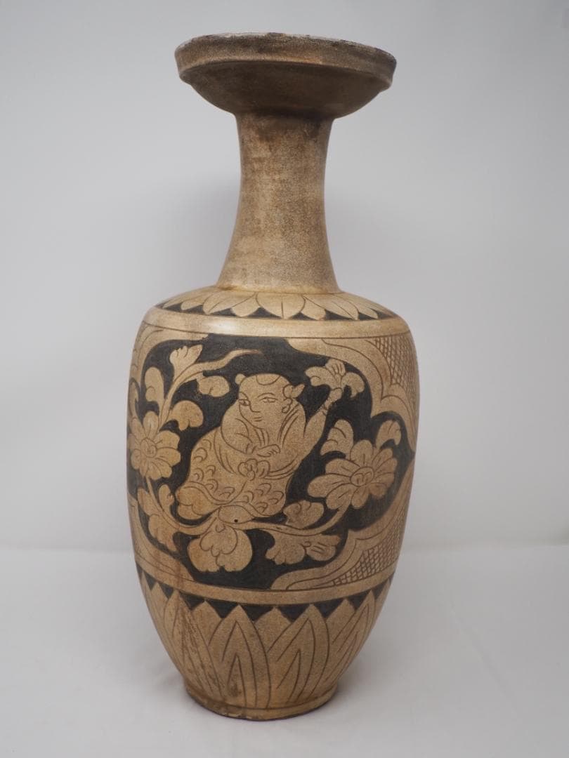 花紋　瓶　壺　花瓶　中華　中国