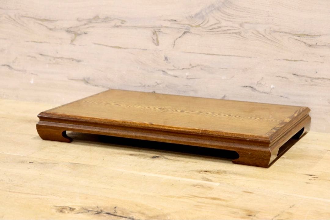 GMIH95A○鉄刀木 タガヤサン 花台 飾り台 床の間 和風 木製 唐木 盆栽