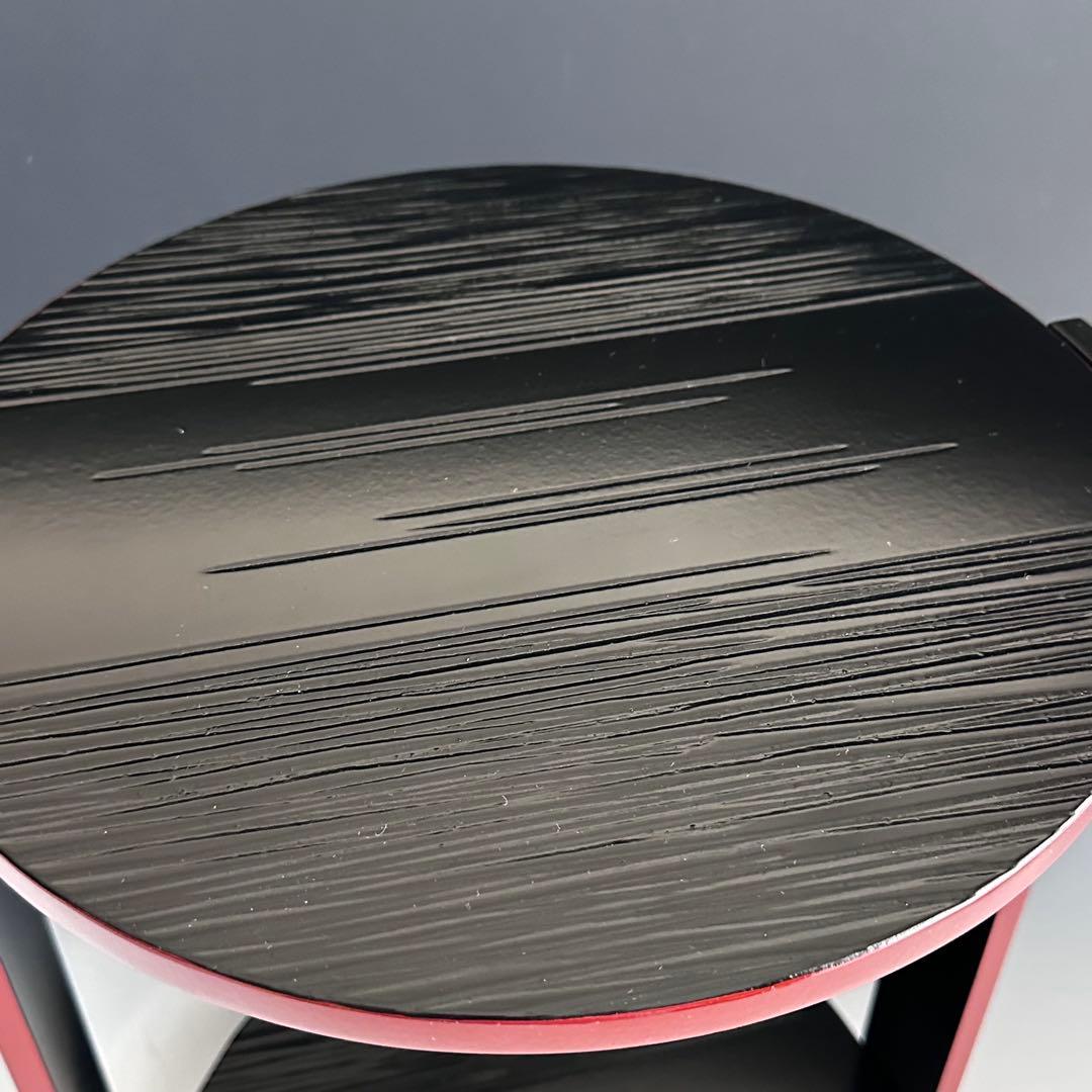 茶道具　一閑　爪紅　丸卓　而妙斎好写　棚物　稽古　茶会　表千家