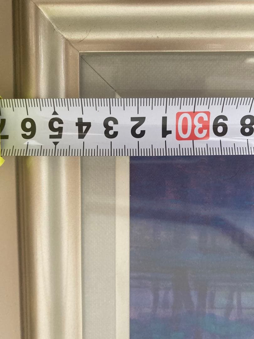 富谷一明　油彩 馬 シルバーフレーム