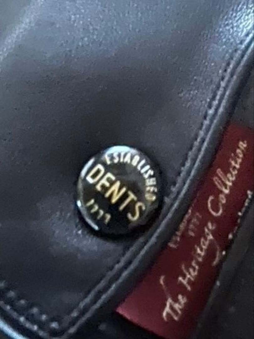 【美品】 デンツ DENTS ラビット 英国 手袋 黒 レザー メンズ 老舗