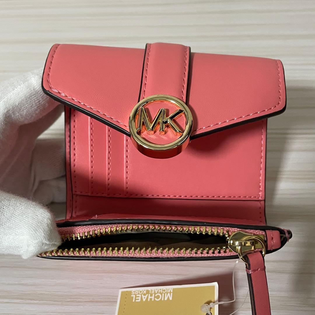 早い者勝ち！訳あり新品 MICHEAL KORS 三つ折り財布 ピンク