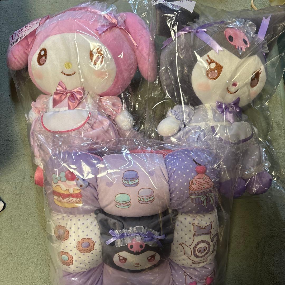 マイメロディ クロミ 当たりくじ ぬいぐるみ ラスト賞 クッション