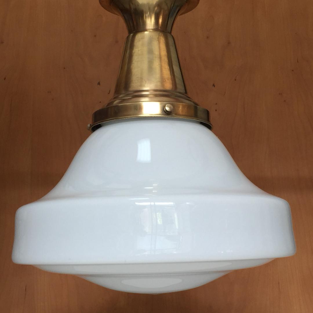 昭和レトロ照明 乳白色ガラス