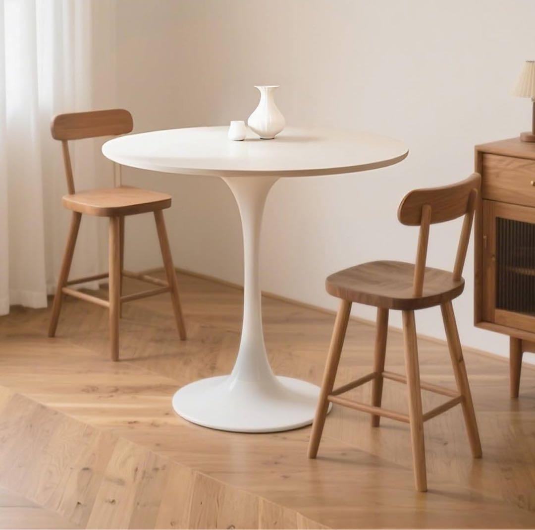 ❣️丸テーブル ダイニングテーブル 幅60mカフェテーブル ホワイト