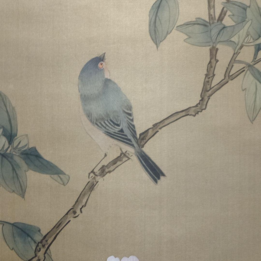 作者不詳　中国絹本　花鳥大主軸