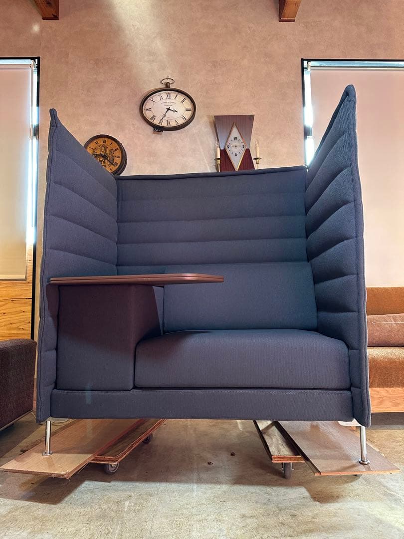 展示美品 vitra ヴィトラ アルコーヴ ワーク ハイバック ソファ 引取可