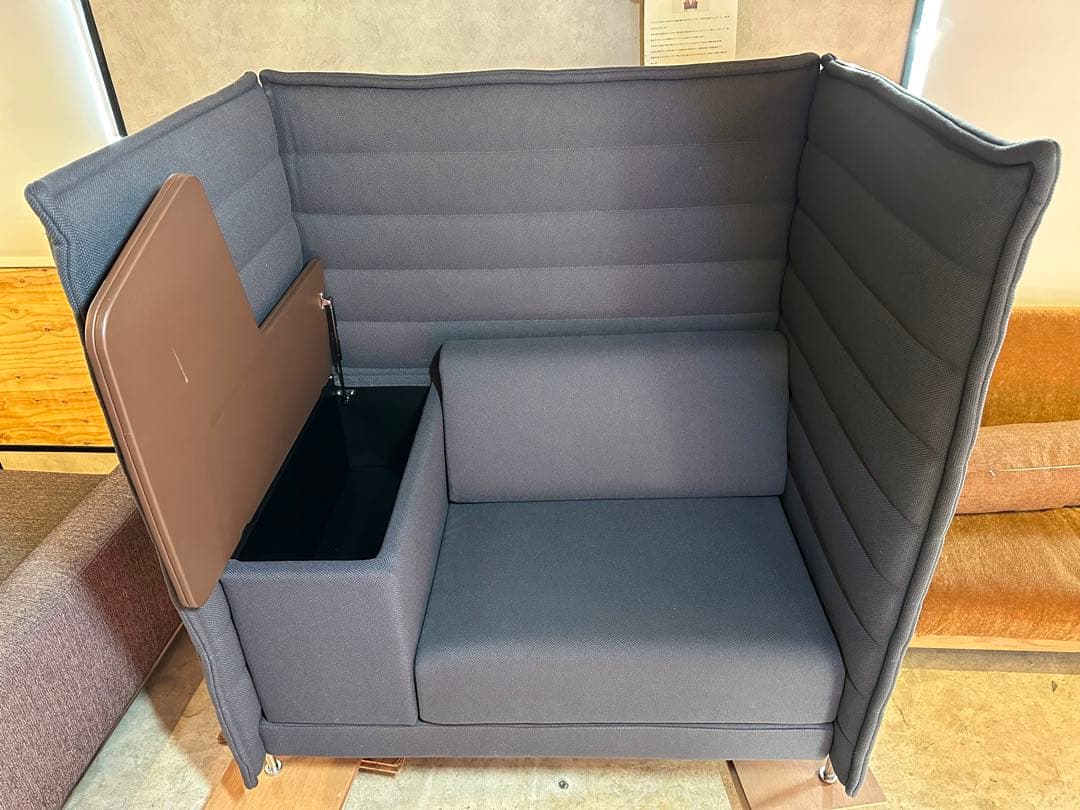 展示美品 vitra ヴィトラ アルコーヴ ワーク ハイバック ソファ 引取可