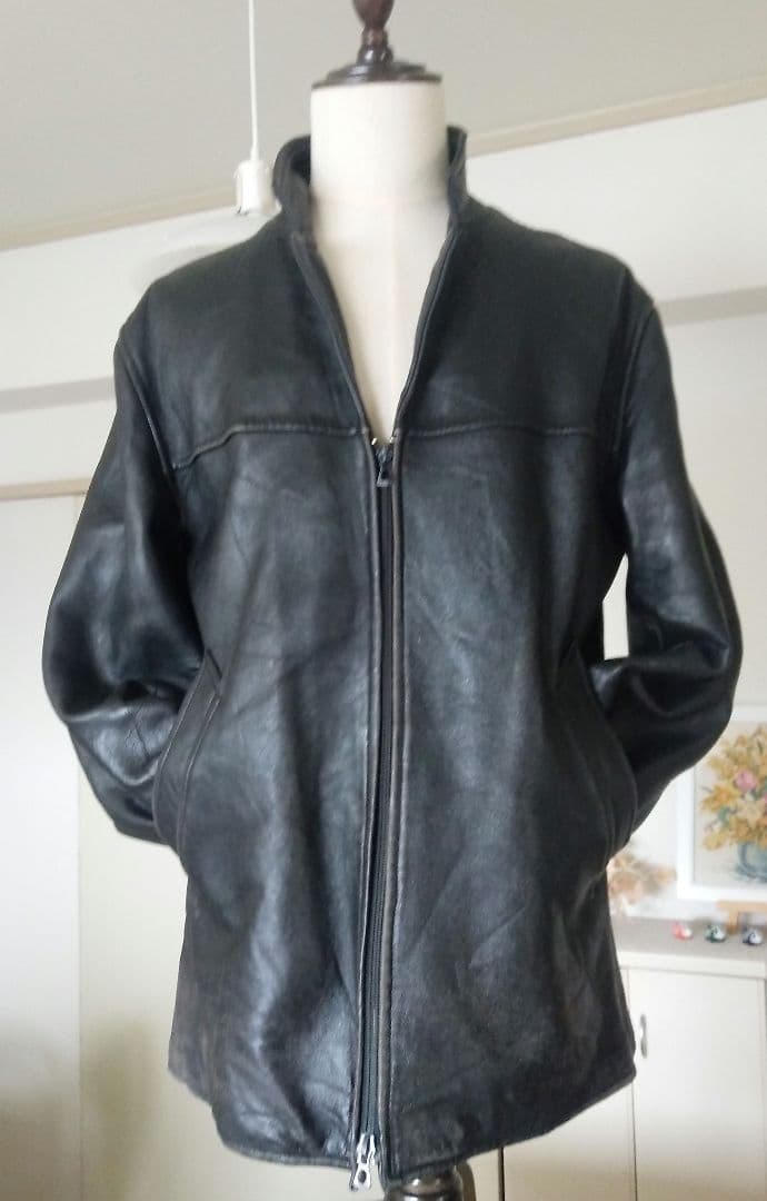 希少70s Vintage フランス軍 カーコート レザージャケット ミリタリー