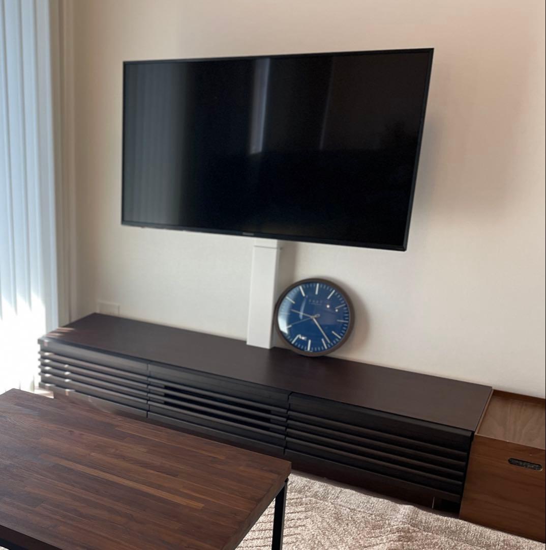 ダークブラウン木製テレビ台 幅150cm