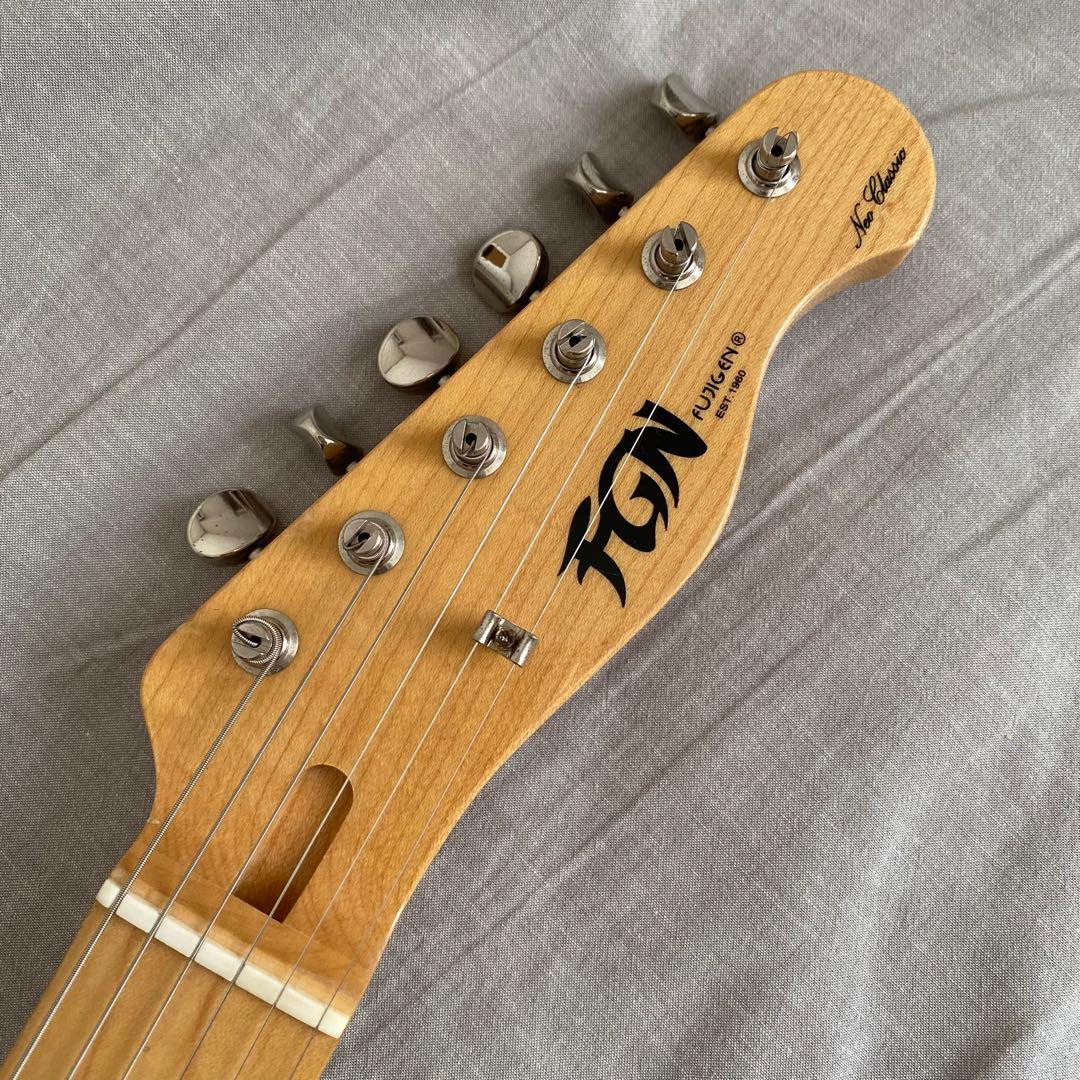 ギター FUJIGEN Telecaster Thinline white