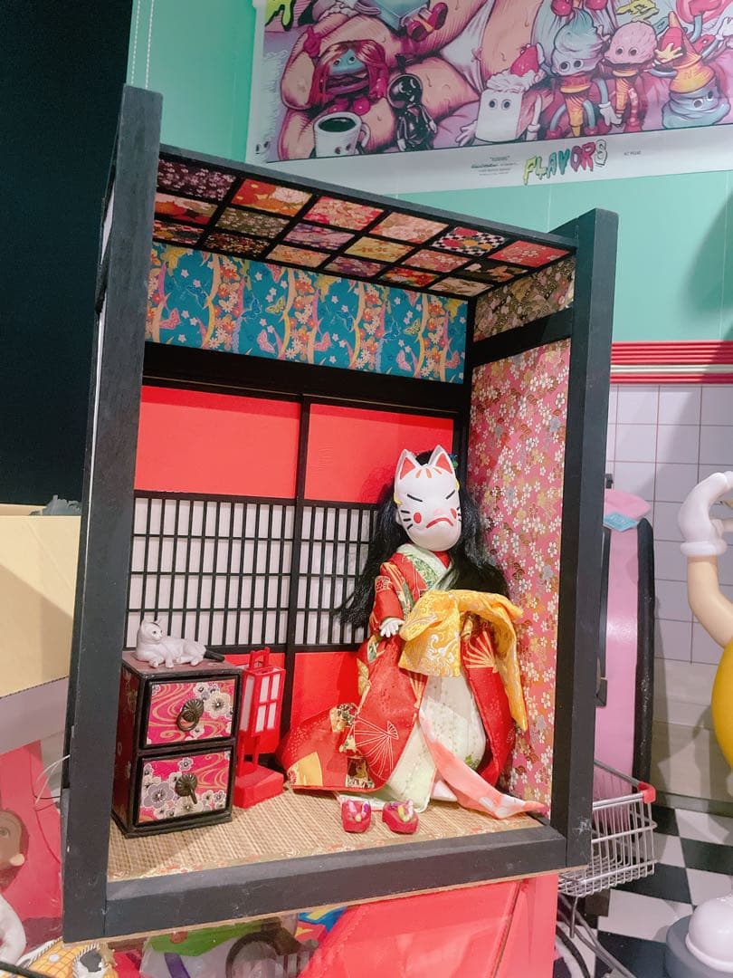 ドールハウス　花魁♡リビングデッドドールズ　お着物♡お部屋セット