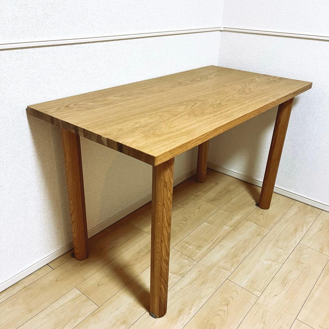 【美品】無印良品 木製テーブル（天板＋脚4本セット）オーク材